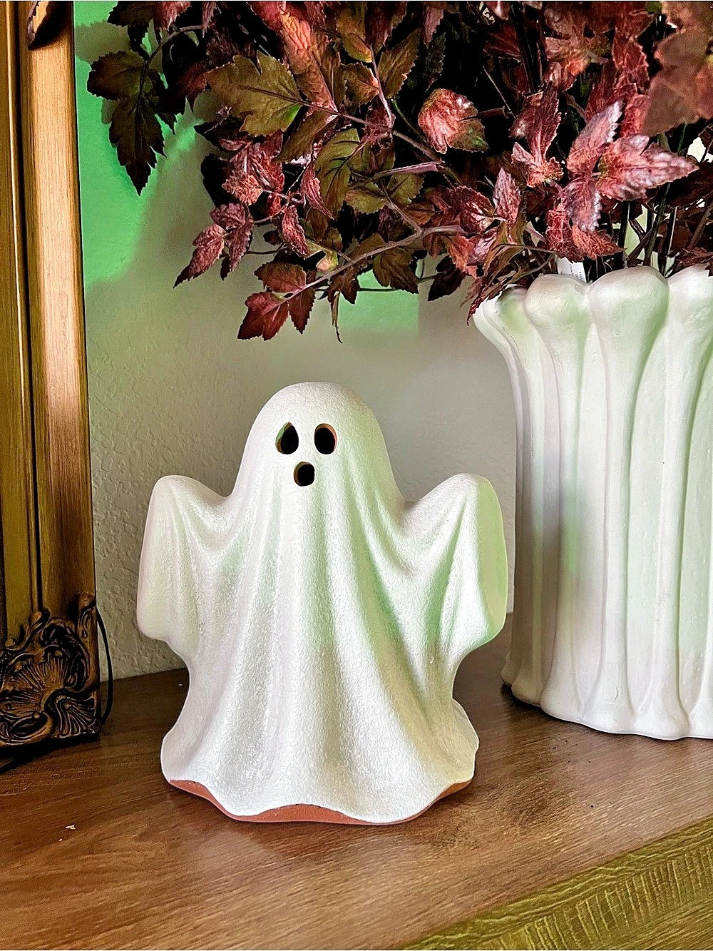 Hyde and EEK! Boutique Medium Terracotta Ghost Decorative Sculpture, White